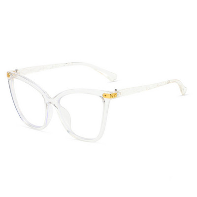 2023 Noi ochelari de vedere cu ochi de pisică anti-lumină albastră pentru femei, bărbați, ochelari de modă vintage cu cadru supradimensionat, ochelari optici