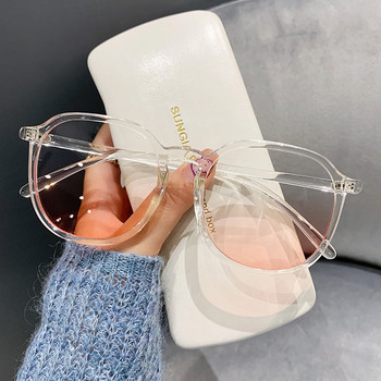 ZUEE New Ins Style Anti Blue Light Powder Blusher Γυαλιά ηλίου Γυναικεία αντηλιακά γυαλιά ομορφιάς Διαφανή γυαλιά υπολογιστή
