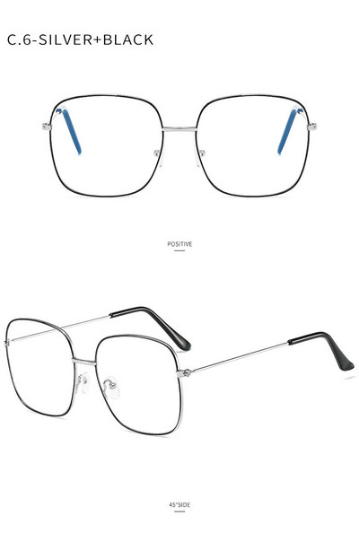 Ochelari de modă Ochelari clari pentru femei Ochelari cu rame metalice Ochelari pentru fete Ochelari pentru studenți Ochelari pentru computer Ochelari cu blocare a luminii albastre