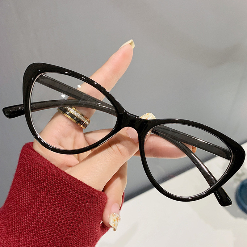 Anti kék fény macskaszem női divat személyiség divat retro számítógép mobiltelefon kék fényt blokkoló szemüveg