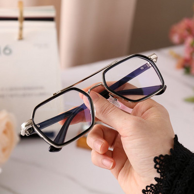 Στέλεχος Διπλός σκελετός Γυαλιά Computer Grade Retro Polygon γυαλιά γυαλιά επίπεδη καθρέφτης Γυαλιά ανάγνωσης Γυαλιά ανάγνωσης Anti Blue Light