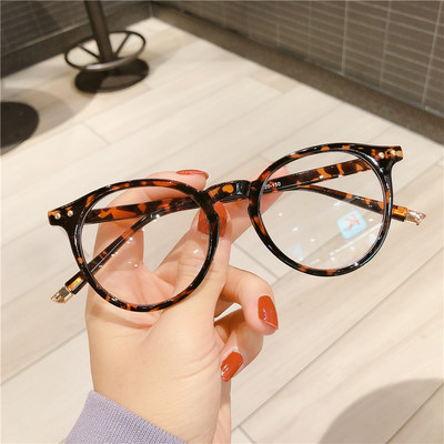 Ochelari de vedere rotunzi pentru femei, bărbați, computer, ochelari anti-lumină albastră, rame transparente, optice, ochelari falși pentru miopie