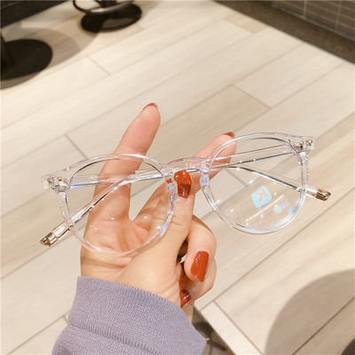 Ochelari de vedere rotunzi pentru femei, bărbați, computer, ochelari anti-lumină albastră, rame transparente, optice, ochelari falși pentru miopie