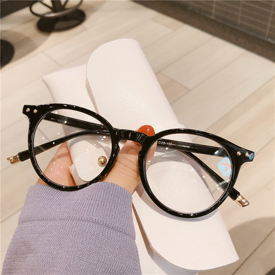 Ochelari de vedere rotunzi pentru femei, bărbați, computer, ochelari anti-lumină albastră, rame transparente, optice, ochelari falși pentru miopie
