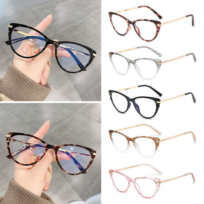 Anti-Blue Light Szemüvegek Női Férfi Túlméretes Keret Szemvédelem Ultra Világos Szemüvegek Irodai Számítógépes Szemüvegek