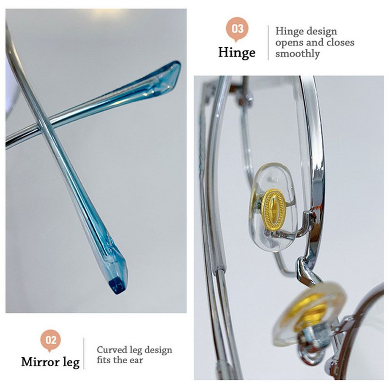 Vintage antikék világos szemüvegek sokszögű fémkeretes női férfi szemüveg márka tervező divat optikai keretek számítógépes szemüvegek