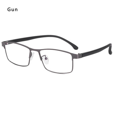 Ochelari de modă de epocă anti-lumină albastră pentru bărbați Ochelari de afaceri cu ramă metalică clasică Ochelari cu lentile cu blocare a razelor albastre de înaltă definiție