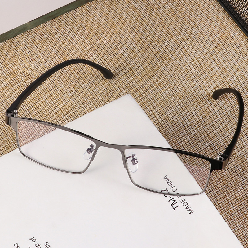 Divatos Vintage Anti Blue Light Szemüvegek Férfi Klasszikus Fémkeretes Üzleti Szemüvegek Nagyfelbontású kék sugarakat blokkoló lencseszemüvegek