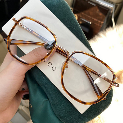 Ochelari cu blocare albastru ultra-deschis Ochelari retro cu cadru verde Ochelari cu lumină albastră Ochelari transparenți Ochelari pentru femei