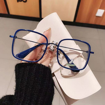 Anti Blue Light Γυαλιά Γυναικεία Ανδρικά Μεταλλικά Γυαλιά Clear Glasses Οπτικά Γυαλιά Οράσεως Τετράγωνος Σκελετός Διαφανής Σκελετός φακού Unisex