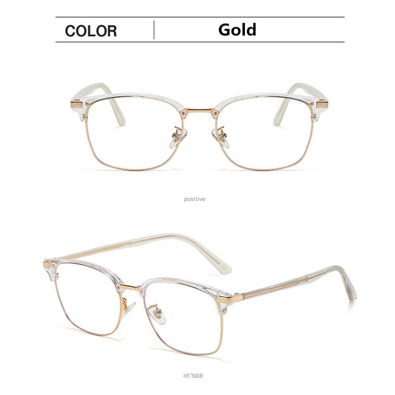 Férfi Női Tartós Szemvédő Irodai Ultrakönnyű Keret Antikék Világos Szemüvegek Számítógépes Szemüvegek Túlméretes szemüvegek