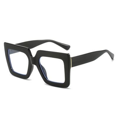 56355 Ramă supradimensionată pentru ochelari din plastic, anti-albastru, ramă pentru ochelari pentru computer, anti-oboseală, pentru femei, ochelari pătrați