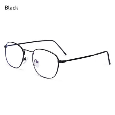 Ochelari anti-lumină albastră, femei și bărbați, portabil, clasic, rotund, cu cadru metalic, ochelari de protecție pentru ochi, ochelari ultraușori pentru jocuri pe computer
