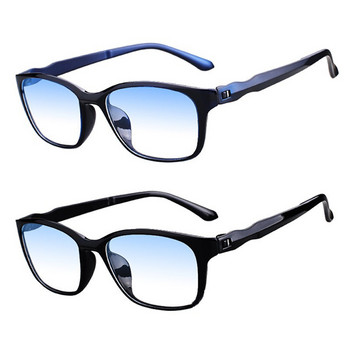 Ретро модни очила Висококачествени мъжки и дамски очила за четене Бизнес офис прости класически квадратни анти-сини очила+0~+400