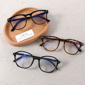 Anti Blue Ray Ochelari Femei Retro Oval Cadru Ochelari Leopard Transparenti Ochelari Computer Bărbați și Femei Stil coreean
