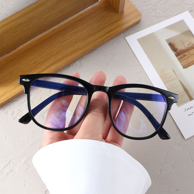 Anti Blue Ray Ochelari Femei Retro Oval Cadru Ochelari Leopard Transparenti Ochelari Computer Bărbați și Femei Stil coreean