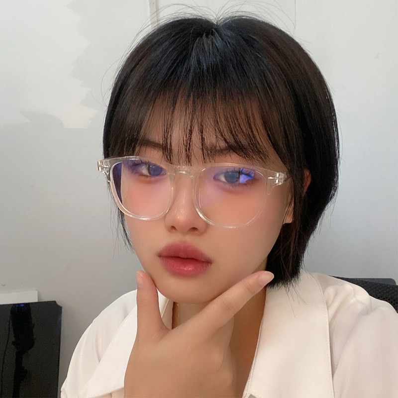 Anti Blue Ray szemüvegek női retro ovális kerettel átlátszó leopárd szemüvegek számítógépes szemüvegek férfi és női koreai stílusban