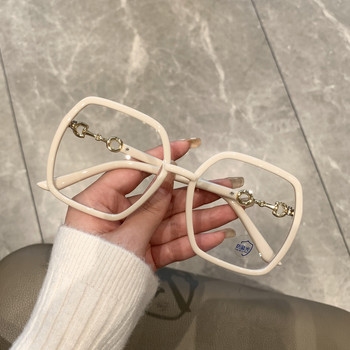 Μόδα υπερμεγέθη τετράγωνα γυαλιά γυαλιά για άντρες 2022 Νέα μπλε ανδρικά γυναικεία γυαλιά που μπλοκάρουν το φως Μοντέρνα γυαλιά για ανάγνωση 1 ΤΕΜ