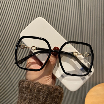 Модни извънгабаритни квадратни очила Жени Мъжки 2022 г. Нови мъжки женски очила, блокиращи синя светлина Модерни очила за четене 1 БР.