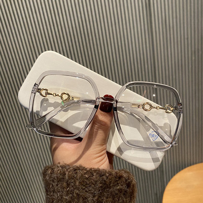 Ochelari de vedere pătrați supradimensionați de modă, pentru femei, bărbați, 2022, noi, albastru, care blochează lumina, Ochelari pentru bărbați, femei, ochelari la modă pentru lectură 1 buc