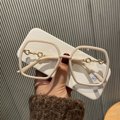 Ochelari de vedere pătrați supradimensionați de modă, pentru femei, bărbați, 2022, noi, albastru, care blochează lumina, Ochelari pentru bărbați, femei, ochelari la modă pentru lectură 1 buc