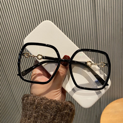 Ochelari de vedere pătrați supradimensionați de modă, pentru femei, bărbați, 2022, noi, albastru, care blochează lumina, Ochelari pentru bărbați, femei, ochelari la modă pentru lectură 1 buc