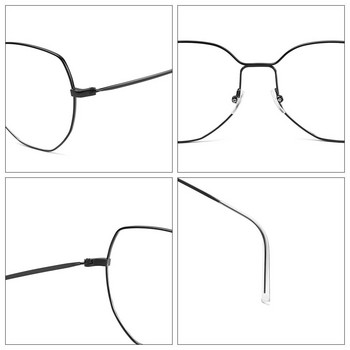 Унисекс очила, блокиращи синя светлина, очила, очила против сини лъчи, очила за четене, метална рамка, очила за компютърни игри за жени, мъже