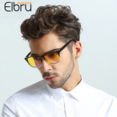 Elbru Ochelari de lectură cu lumină albastră anti-radiații Ochelari cu lentile clare Cadru anti-oboseală Film albastru Ochelari de protecție pentru computer Bărbați Femei