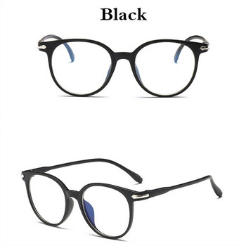 Очила против синя светлина Кръгли прозрачни очила с пълна рамка Лято 2022 г. Очила в ретро стил Очила Модни плоски очила