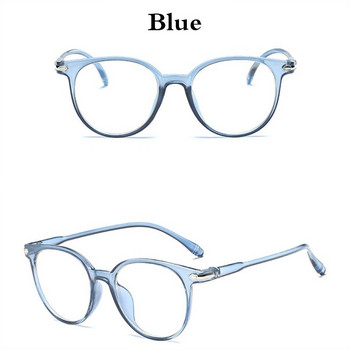 Очила против синя светлина Кръгли прозрачни очила с пълна рамка Лято 2022 г. Очила в ретро стил Очила Модни плоски очила