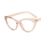 Ochelari anti lumină albastră Ochelari cu ochi de pisică Ochelari de vedere retro de lux pentru femei cu lentile transparente transparente, ochelari albastru