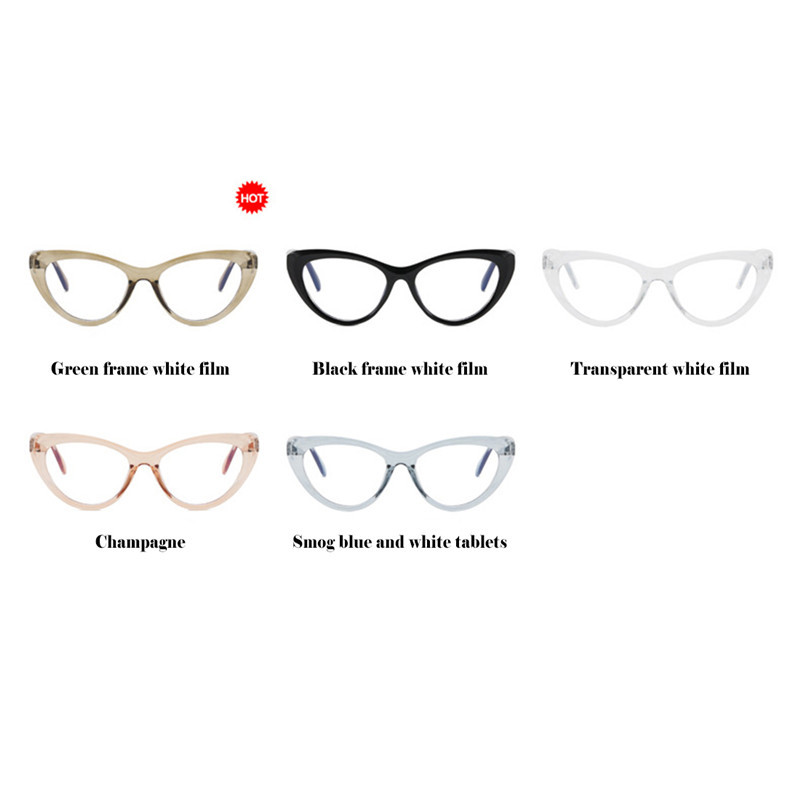Anti kék fény szemüvegek macskaszem szemüvegek női luxus retro szemüvegek női átlátszó lencsék kék szemüvegek