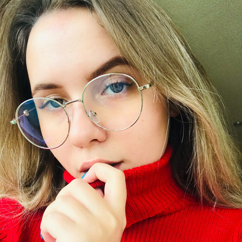 2022 Trends Office Anti Blue Light Túlméretezett szemüvegek Számítógép Női Kék Blokkolás Játék Nagy méretű Hold Macskaszem szemüvegkeret