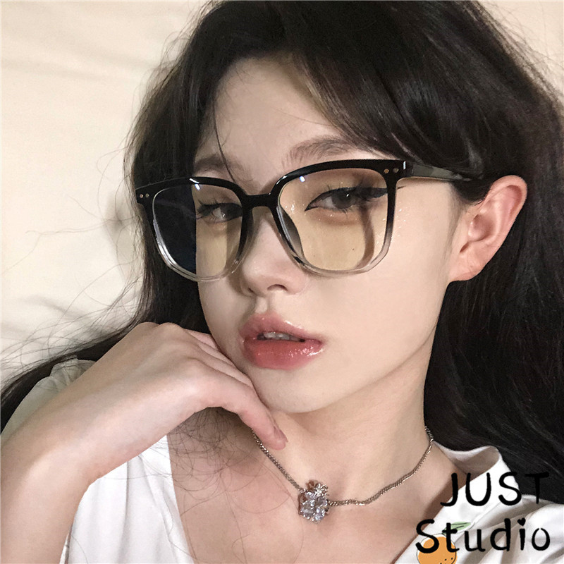 Skaidrūs gradiento rėmelio akiniai moterims Vyriški Anti Blue Light kvadratiniai akiniai blokuojantys akiniai optiniai akiniai akiniai