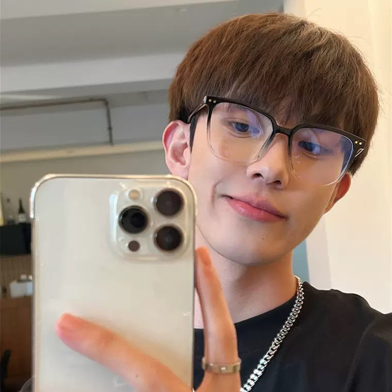 Skaidrūs gradiento rėmelio akiniai moterims Vyriški Anti Blue Light kvadratiniai akiniai blokuojantys akiniai optiniai akiniai akiniai