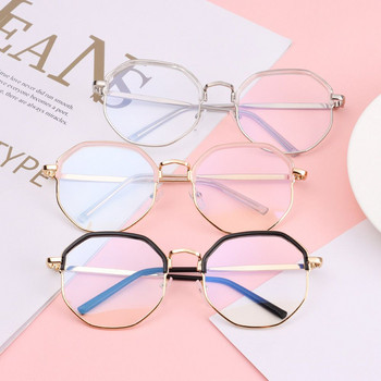 Vintage Anti Blue light Γυαλιά ανάγνωσης Οπτικός καθρέφτης Απλός Μεταλλικός Γυναικείος Ανδρικός Διαφανής Σκελετός Γυαλιών Clear Glasses