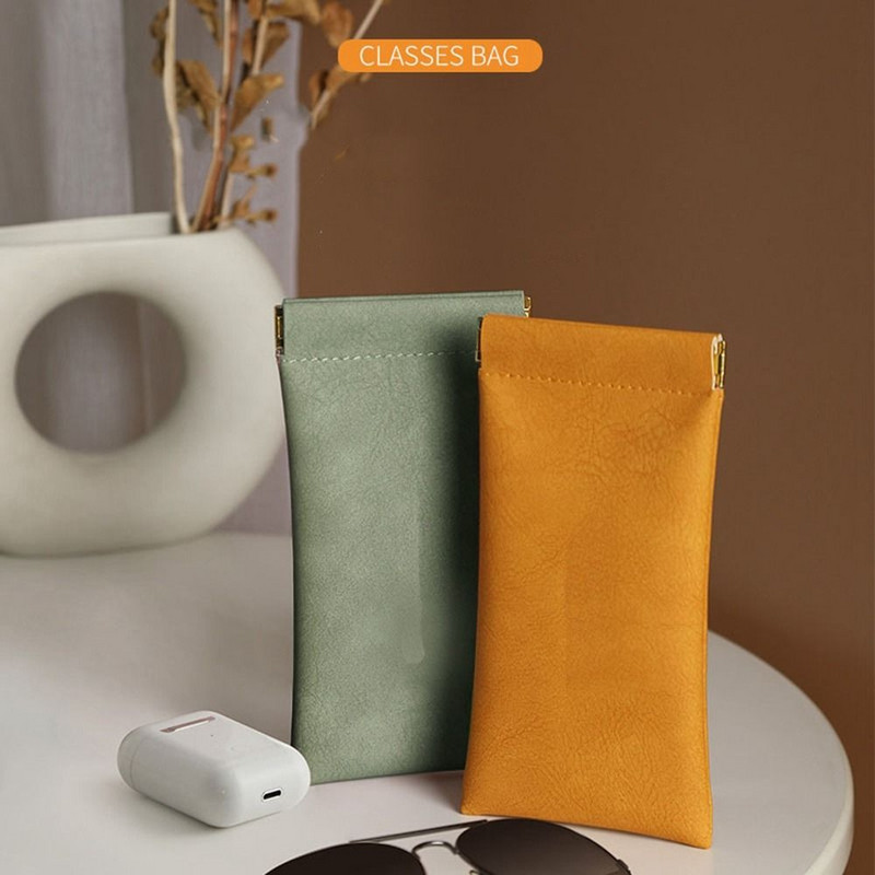 Mekana PU kožna torba za naočale Kutija za sunčane naočale Prijenosna vodootporna torbica Zaštitna navlaka za naočale Torba za pohranu naočala