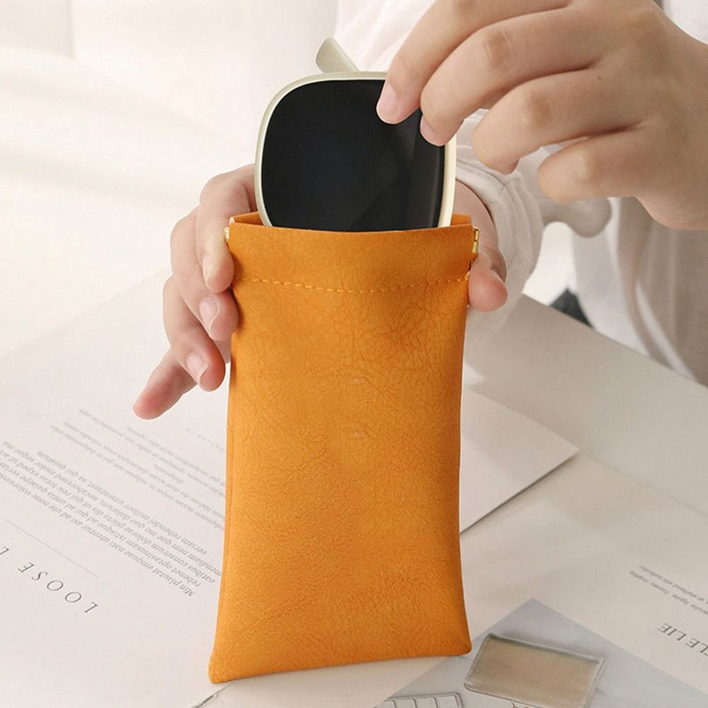 Mekana PU kožna torba za naočale Kutija za sunčane naočale Prijenosna vodootporna torbica Zaštitna navlaka za naočale Torba za pohranu naočala