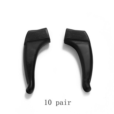 10 pari vrhunskog silikonskog protukliznog držača za dodatke za naočale Bijela/crna kukica za uho Sportski čepovi vrha za naočale