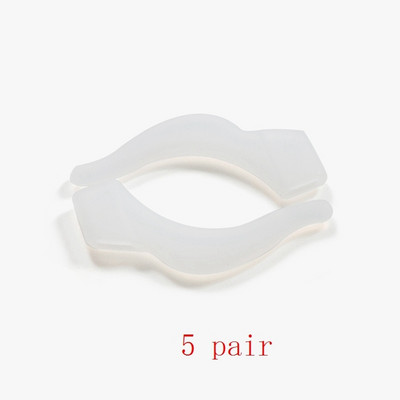 10 pari vrhunskog silikonskog protukliznog držača za dodatke za naočale Bijela/crna kukica za uho Sportski čepovi vrha za naočale