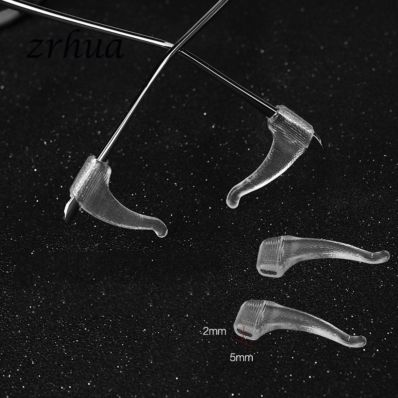 10 pari vrhunskog silikonskog protukliznog držača za dodatke za naočale Bijela/crna kukica za uho Sportski čepovi vrha za naočale