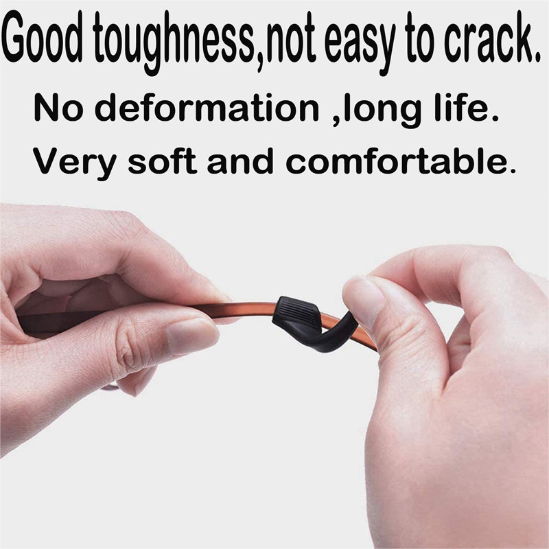 10 porų Aukščiausios kokybės silikoninis neslystantis laikiklis akiniams Priedai Vaikams / Suaugusiesiems Ausų kabliukas Sportiniai akinių antgalio kamšteliai