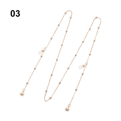 Lanțuri de ochelari din metal la modă 2021 Ochelari de soare Snururi pentru ochelari de lectură anti-pierdere Curea ochelari Accesorii pentru ochelari