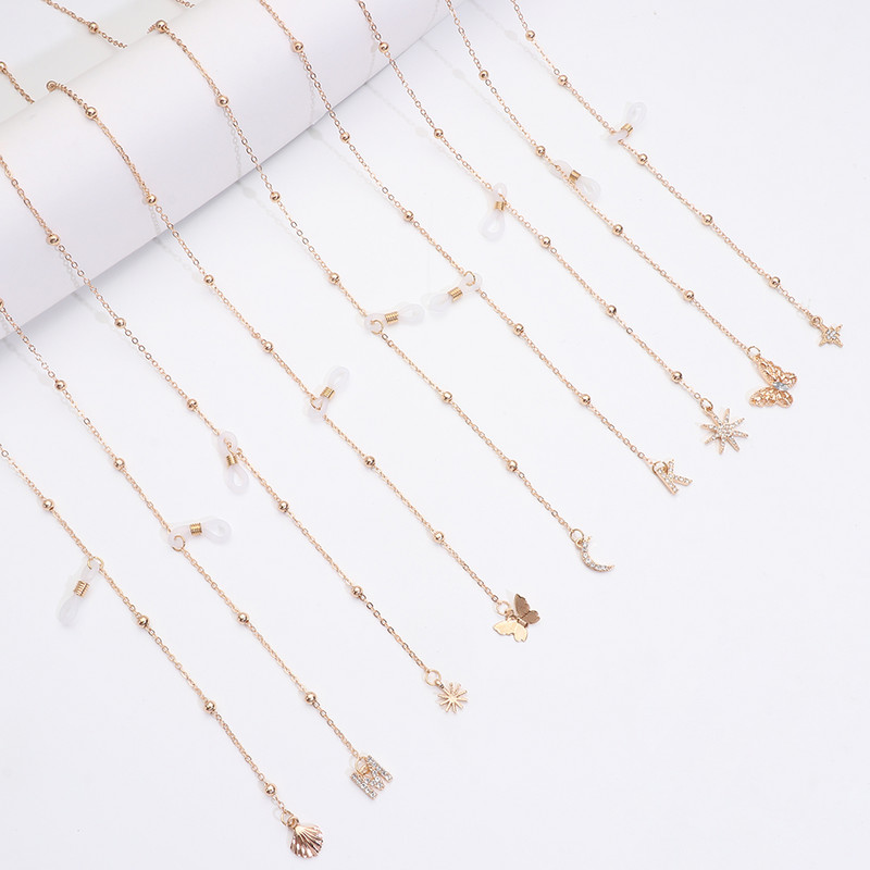 2021 Divat Fém Szemüvegek Láncok Napszemüvegek Zsinórok Elvesés elleni olvasószemüvegek Zsinórok Szemüvegek Szíj Szemüvegtartozékok