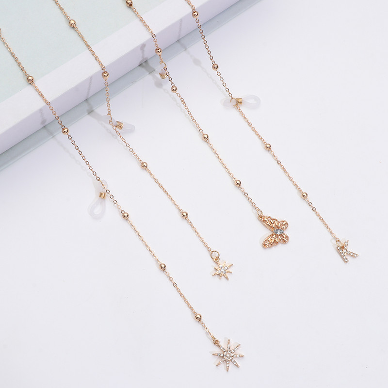 2021 Divat Fém Szemüvegek Láncok Napszemüvegek Zsinórok Elvesés elleni olvasószemüvegek Zsinórok Szemüvegek Szíj Szemüvegtartozékok