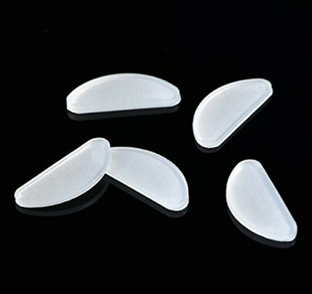 5/20 Pairs Glasses Nose Pads Αυτοκόλλητα σιλικόνης Nose Pads Αντιολισθητικά Clear Black Thin Nosepads for Glasses Γυαλιά Οράσεως Γυαλιά ηλίου ΝΕΟ