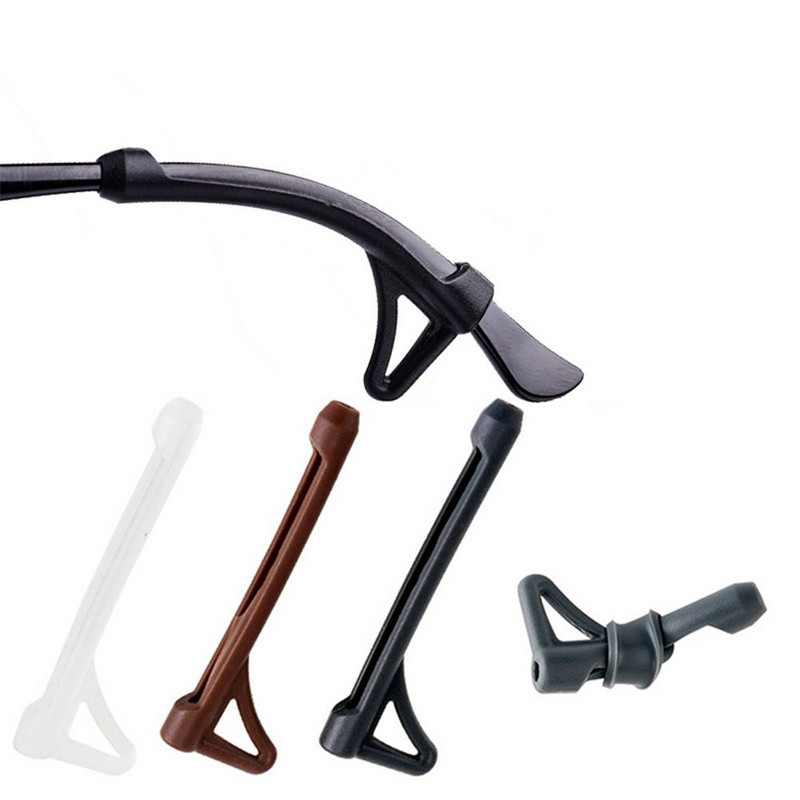 Új 5Pairs szemüveg csúszásgátló huzat elvesztést gátló szilikon fülkampó szemüveg lábak ujjtartó napszemüveghez szemüveg kiegészítők