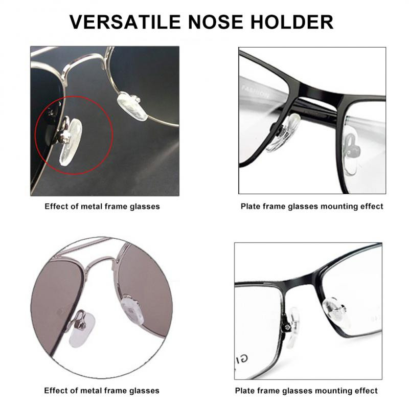 25 pár/készlet Szilikon orrpárna szemüveghez Puha orrpárna Szemüveg csúszásgátló orrpárna Szemkörnyékápoló eszközök Szemüvegek Kiegészítők