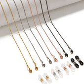 Lanț pentru ochelari de lectură de modă pentru femei Snururi din metal pentru ochelari de soare auriu, negru, argintiu, șnur, frânghie din metal, accesorii pentru ochelari