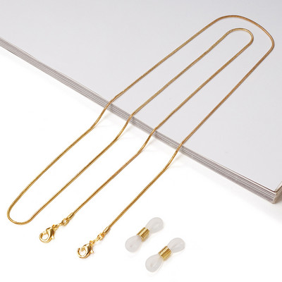 Lanț pentru ochelari de lectură de modă pentru femei Snururi din metal pentru ochelari de soare auriu, negru, argintiu, șnur, frânghie din metal, accesorii pentru ochelari